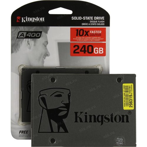 thumbnail image 2 of Kingston 240GB SUV400S37/240G SSD - 2.5 Inch SATA III, Good Used Condition From Working System 2 of 4